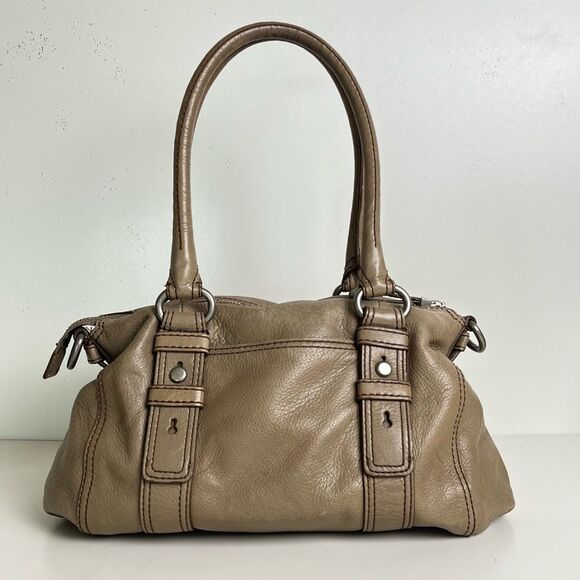 Fossil Tan Leather Satchel - Picture 3 of 15
